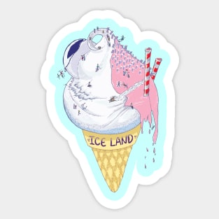 Ice Land Sticker